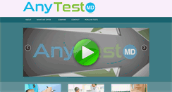 Desktop Screenshot of anytestmd.com